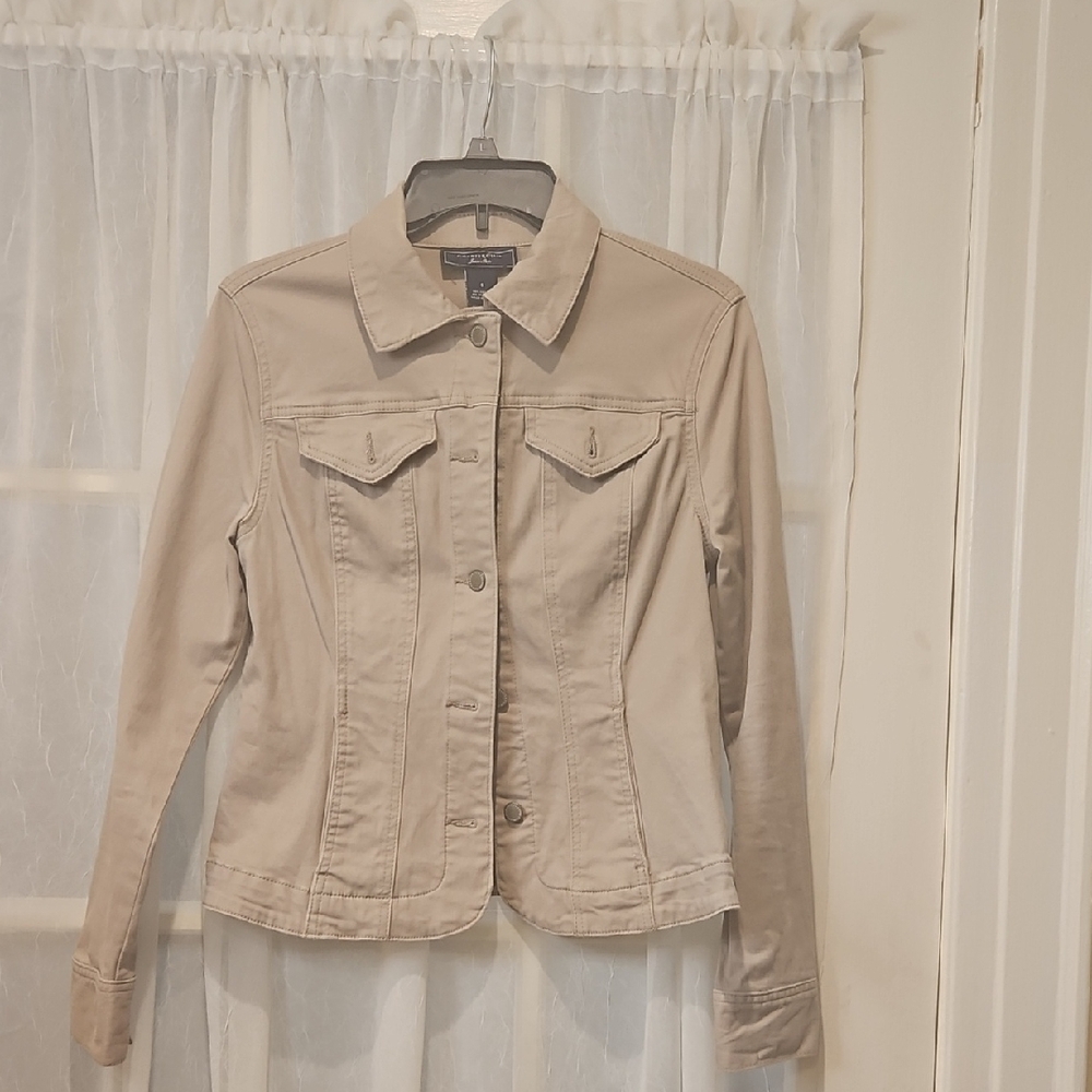 Charter Club Beige Jean Jacket